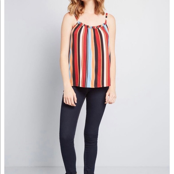 ModCloth Tank multicolor stripes - Picture 5 of 11